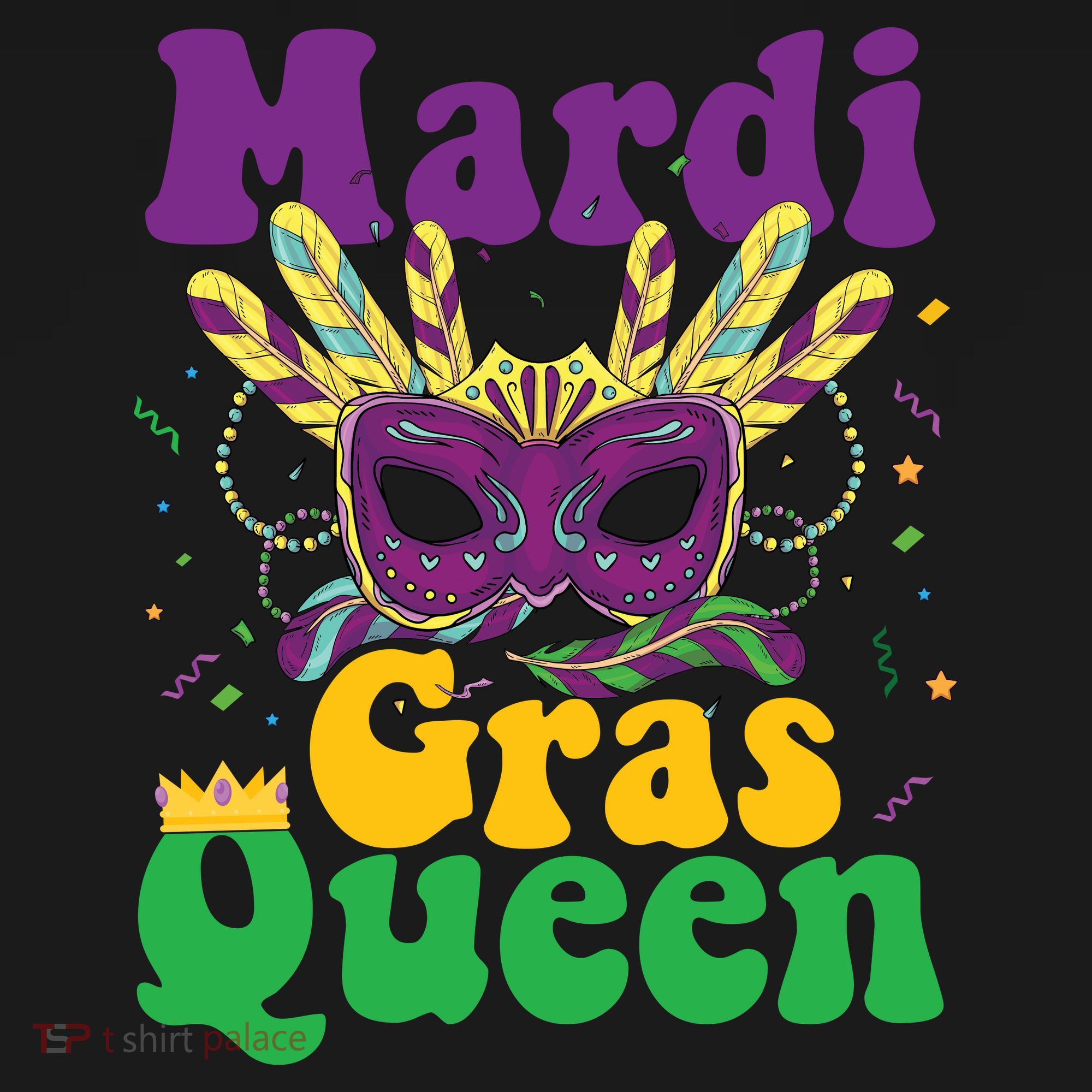 Mardi Gras Queen Funny Costume Mardi Gras Women's Tank Top
