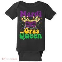 Mardi Gras Queen Funny Costume Mardi Gras Baby Bodysuit thumb 0