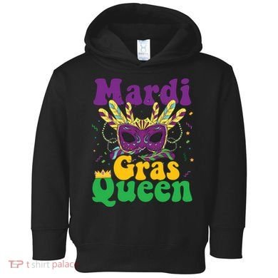 Mardi Gras Queen Funny Costume Mardi Gras Toddler Hoodie
