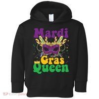 Mardi Gras Queen Funny Costume Mardi Gras Toddler Hoodie thumb 0