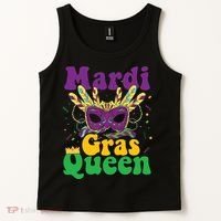 Mardi Gras Queen Funny Costume Mardi Gras Tank Top thumb 2