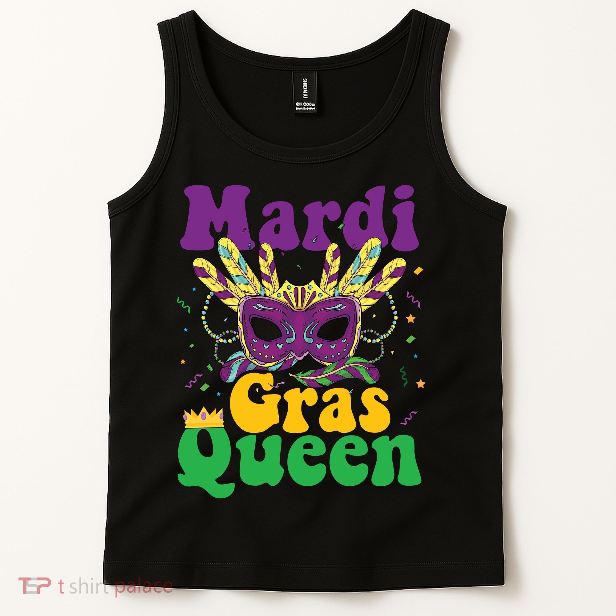 Mardi Gras Queen Funny Costume Mardi Gras Tank Top