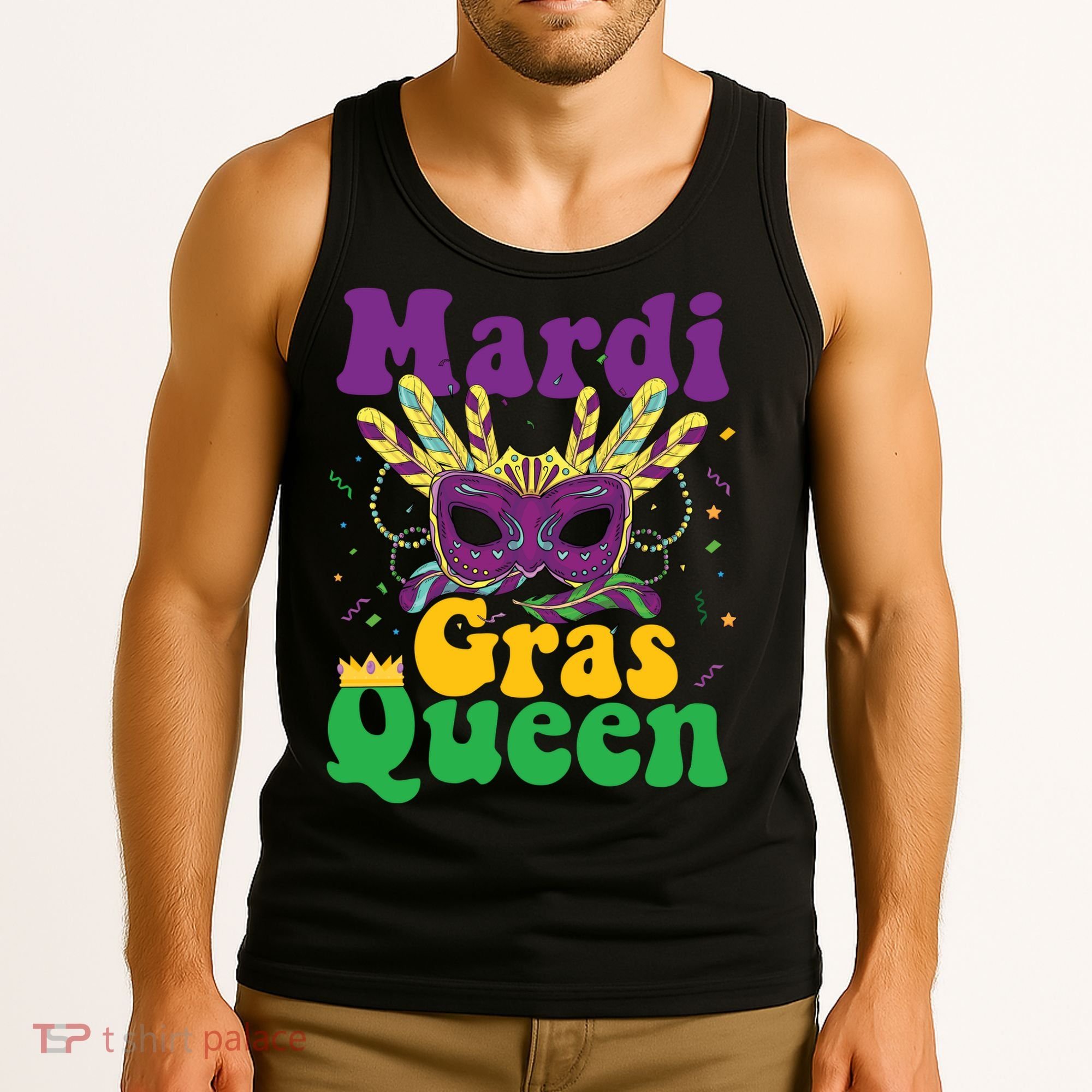 Mardi Gras Queen Funny Costume Mardi Gras Tank Top