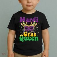 Mardi Gras Queen Funny Costume Mardi Gras Toddler T-Shirt thumb 2