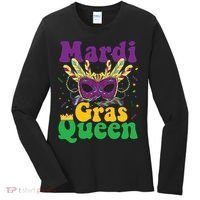 Mardi Gras Queen Funny Costume Mardi Gras Women's Long Sleeve Shirt thumb 0