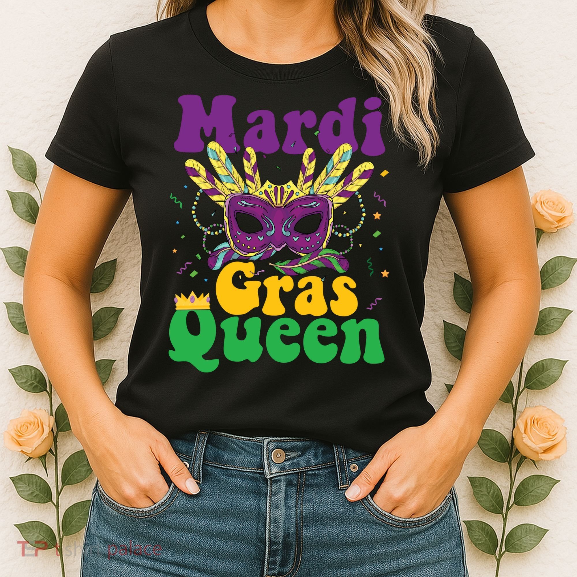 Mardi Gras Queen Funny Costume Mardi Gras Women's T-Shirt