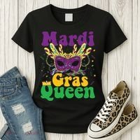 Mardi Gras Queen Funny Costume Mardi Gras Women's T-Shirt thumb 3