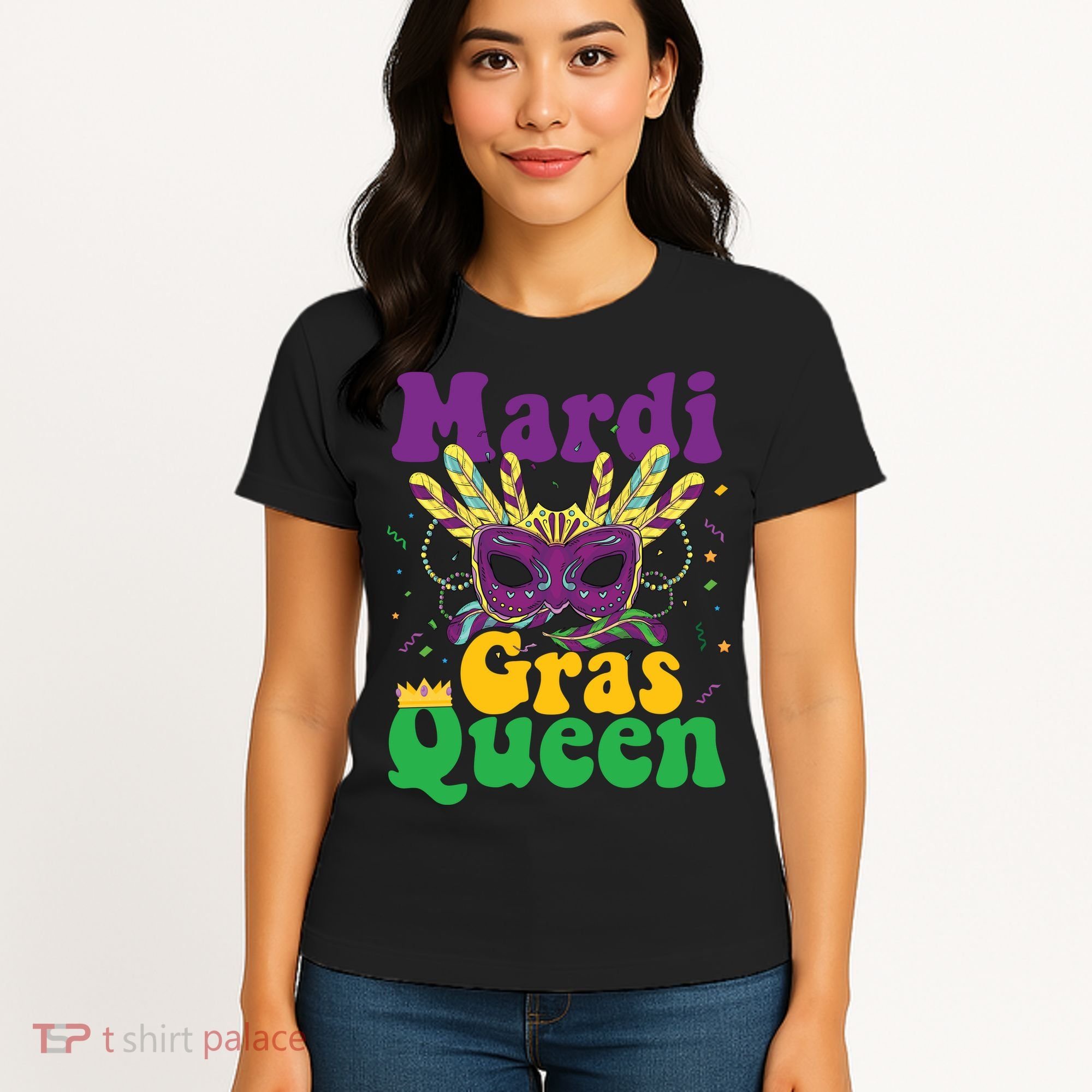 Mardi Gras Queen Funny Costume Mardi Gras Women's T-Shirt