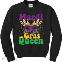 Mardi Gras Queen Funny Costume Mardi Gras Kids Sweatshirt thumb 0