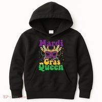 Mardi Gras Queen Funny Costume Mardi Gras Kids Hoodie thumb 0