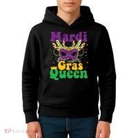 Mardi Gras Queen Funny Costume Mardi Gras Kids Hoodie thumb 4