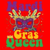 Mardi Gras Queen Funny Costume Mardi Gras Santa Hat thumb 1