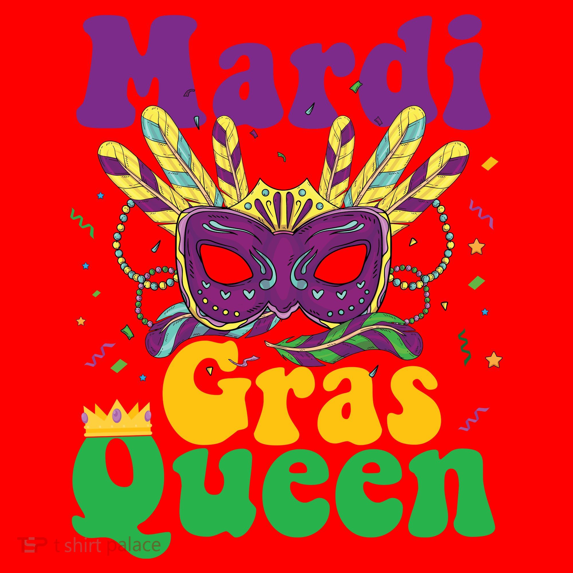 Mardi Gras Queen Funny Costume Mardi Gras Santa Hat