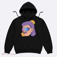 Mullet Guy Retro Hoodie thumb 0