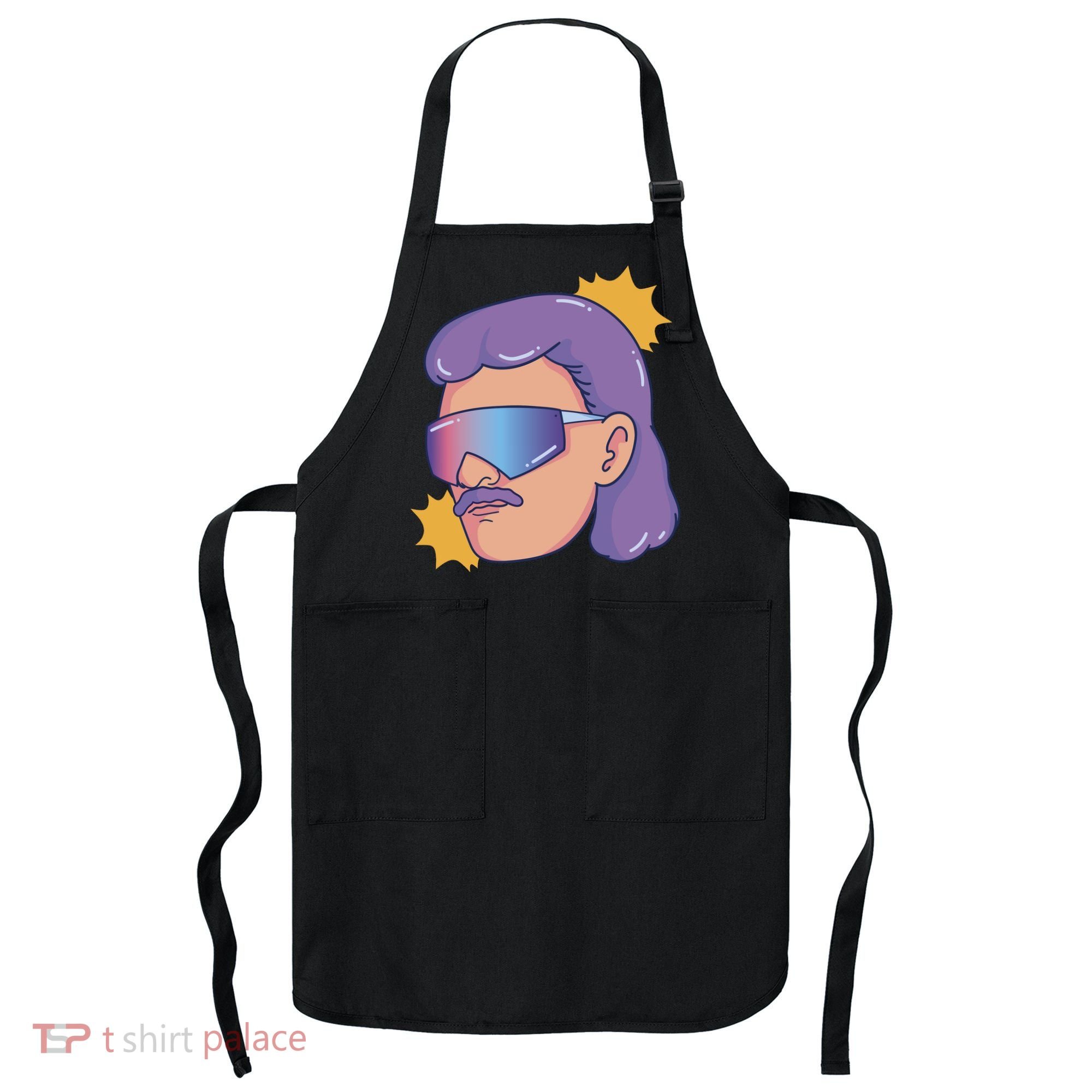 Mullet Guy Retro Apron