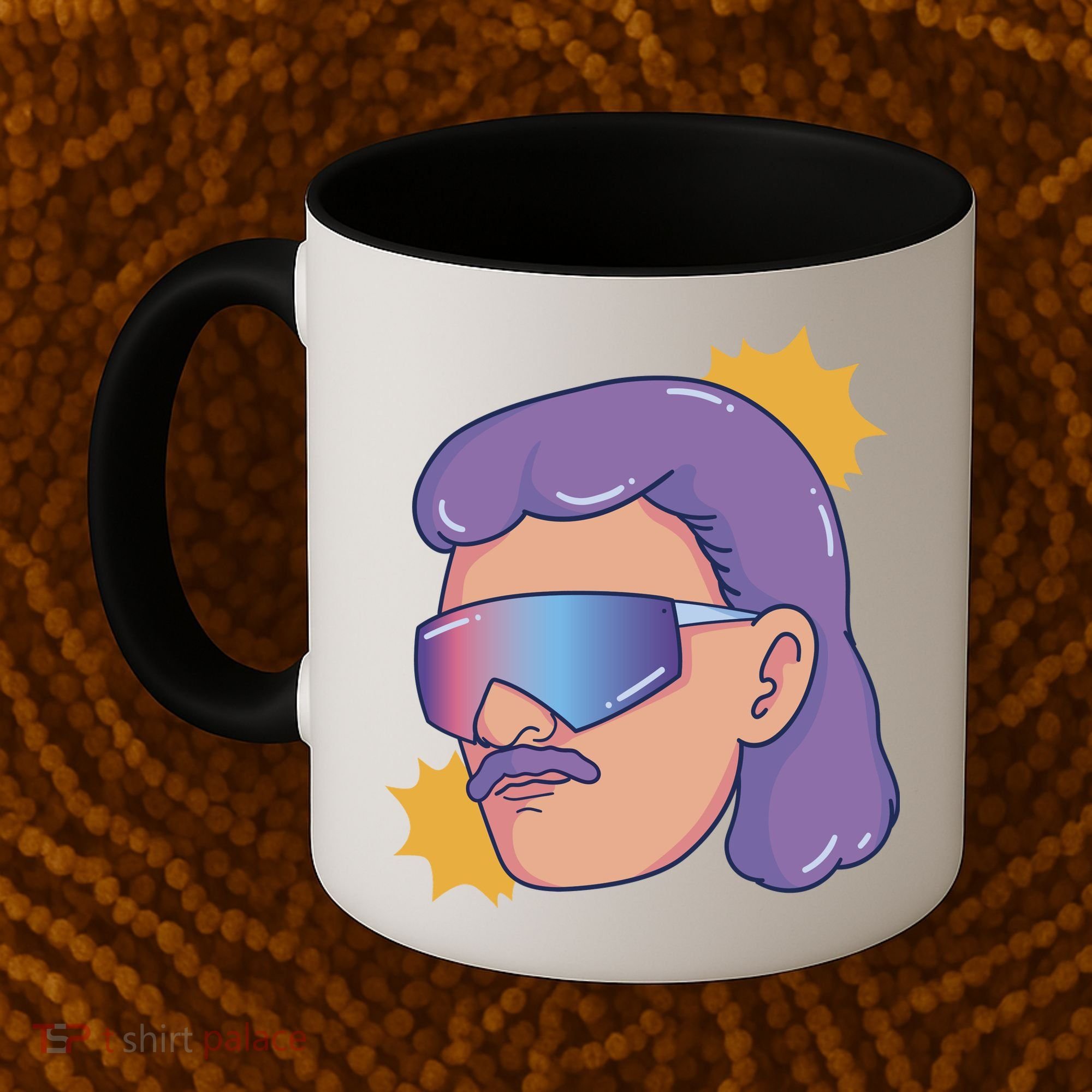 Mullet Guy Retro Coffee Mug