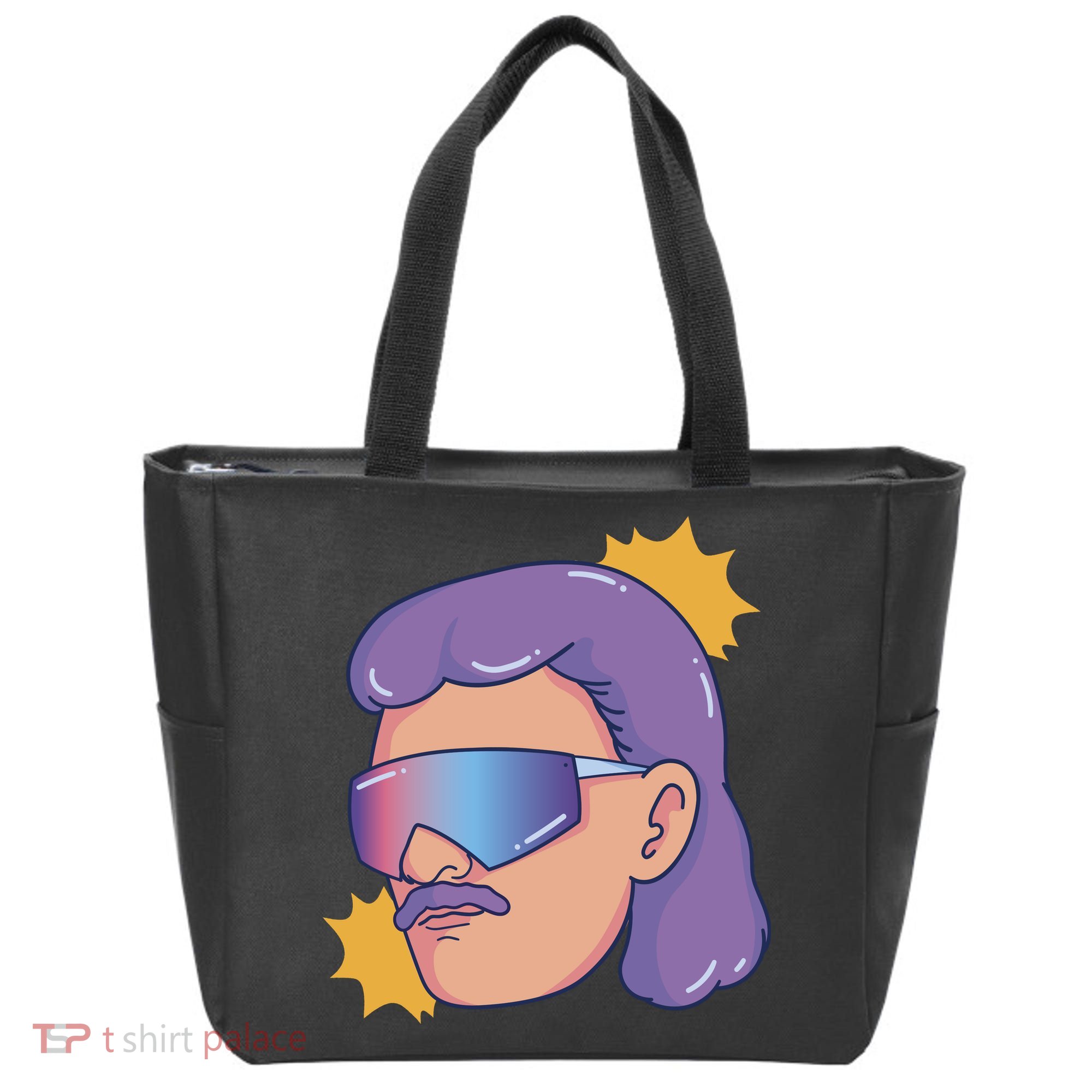 Mullet Guy Retro Tote Bag