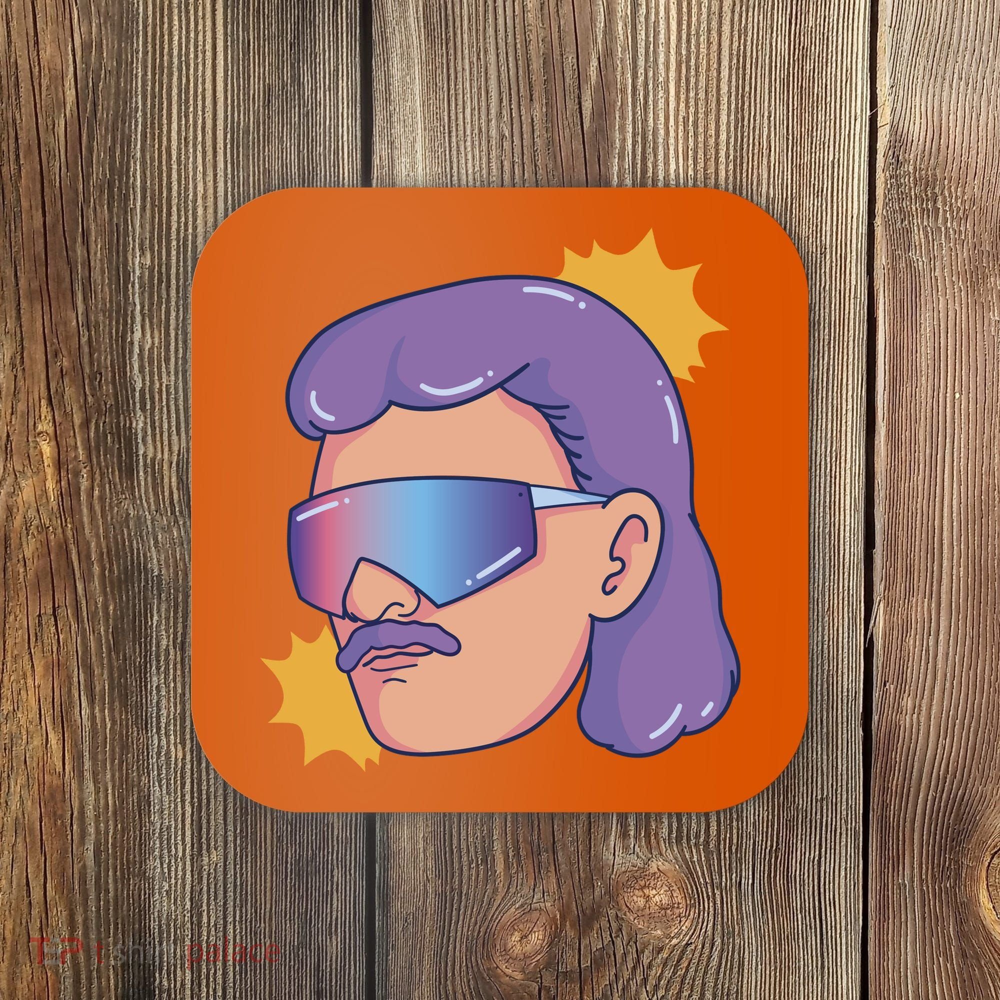 Mullet Guy Retro Coaster