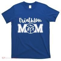 Mom Graphic Run Bike Swim Triathlon Triathlete Sports Cool Gift T-Shirt thumb 0