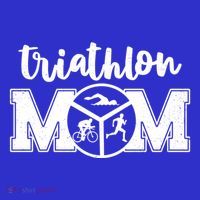 Mom Graphic Run Bike Swim Triathlon Triathlete Sports Cool Gift T-Shirt thumb 7