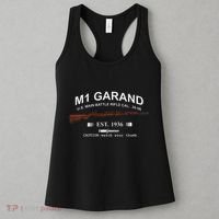 M1 Garand Rifle Gun Wwii Watch Your Thumb Est 1936 Graphic Women's Tank Top thumb 3