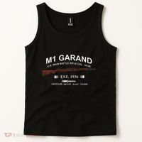 M1 Garand Rifle Gun Wwii Watch Your Thumb Est 1936 Graphic Tank Top thumb 2