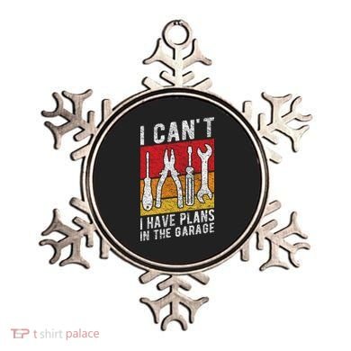 Mechanic Gift Retro Style I Cant I Have Plans In The Garage Cute Gift Ornament