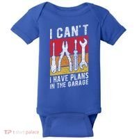 Mechanic Gift Retro Style I Cant I Have Plans In The Garage Cute Gift Baby Bodysuit thumb 0