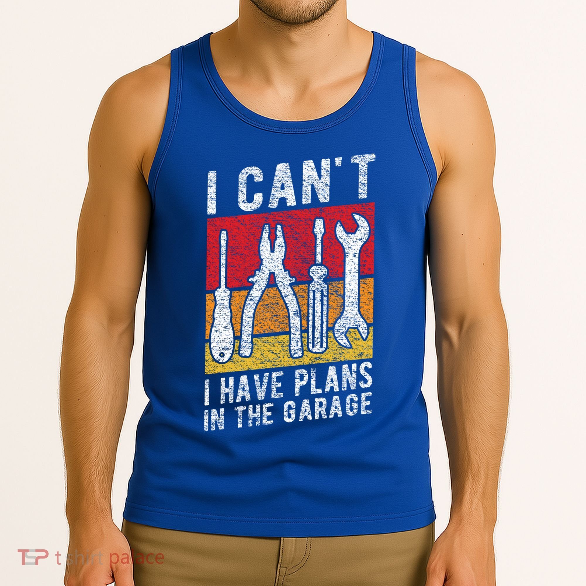 Mechanic Gift Retro Style I Cant I Have Plans In The Garage Cute Gift Tank Top