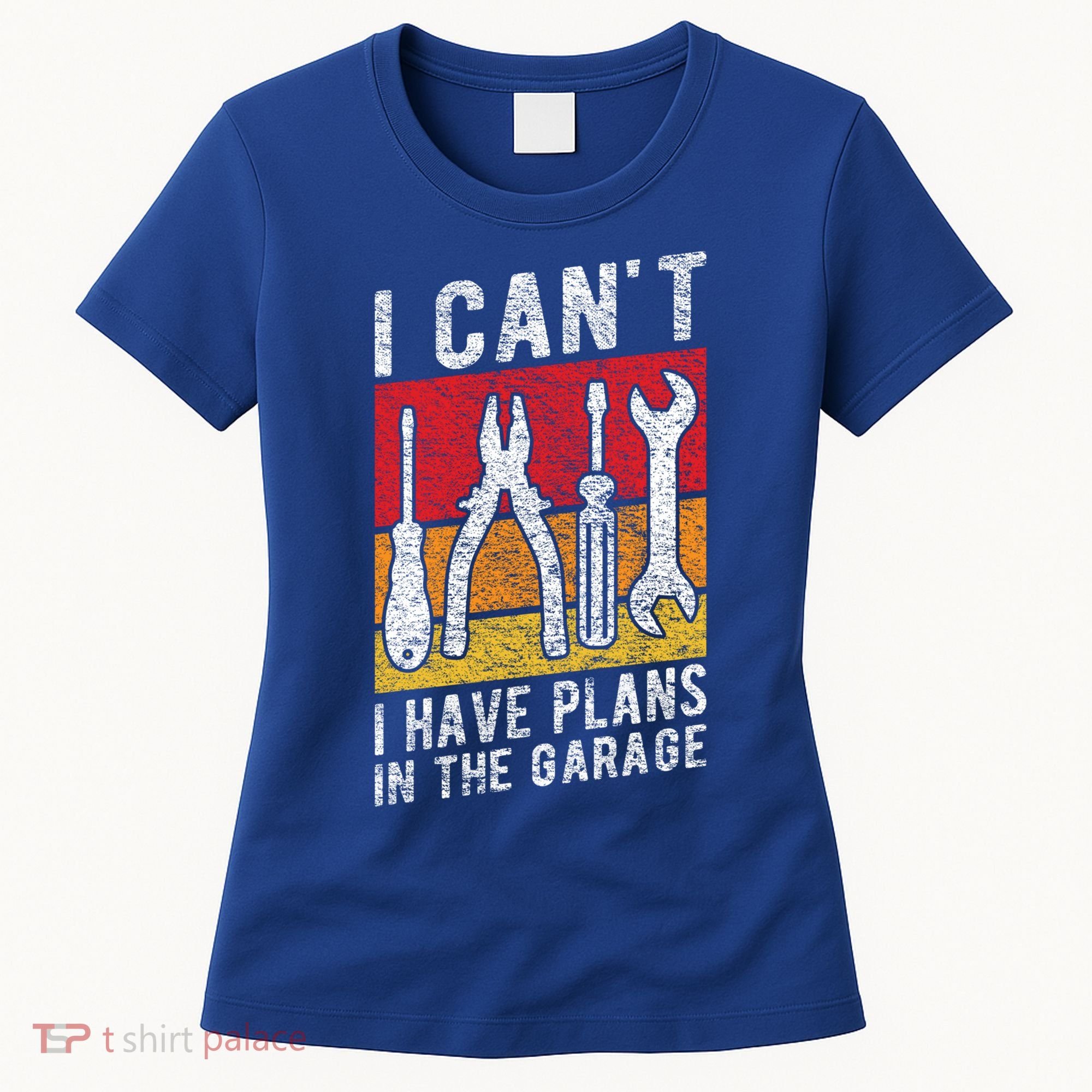 Mechanic Gift Retro Style I Cant I Have Plans In The Garage Cute Gift Women's T-Shirt