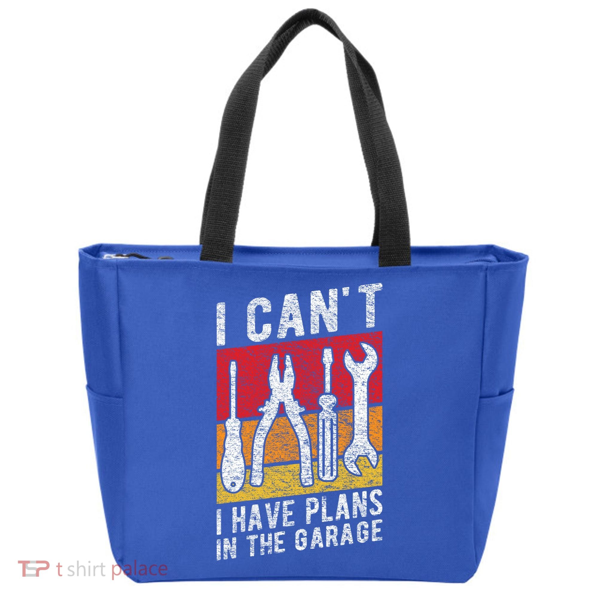 Mechanic Gift Retro Style I Cant I Have Plans In The Garage Cute Gift Tote Bag