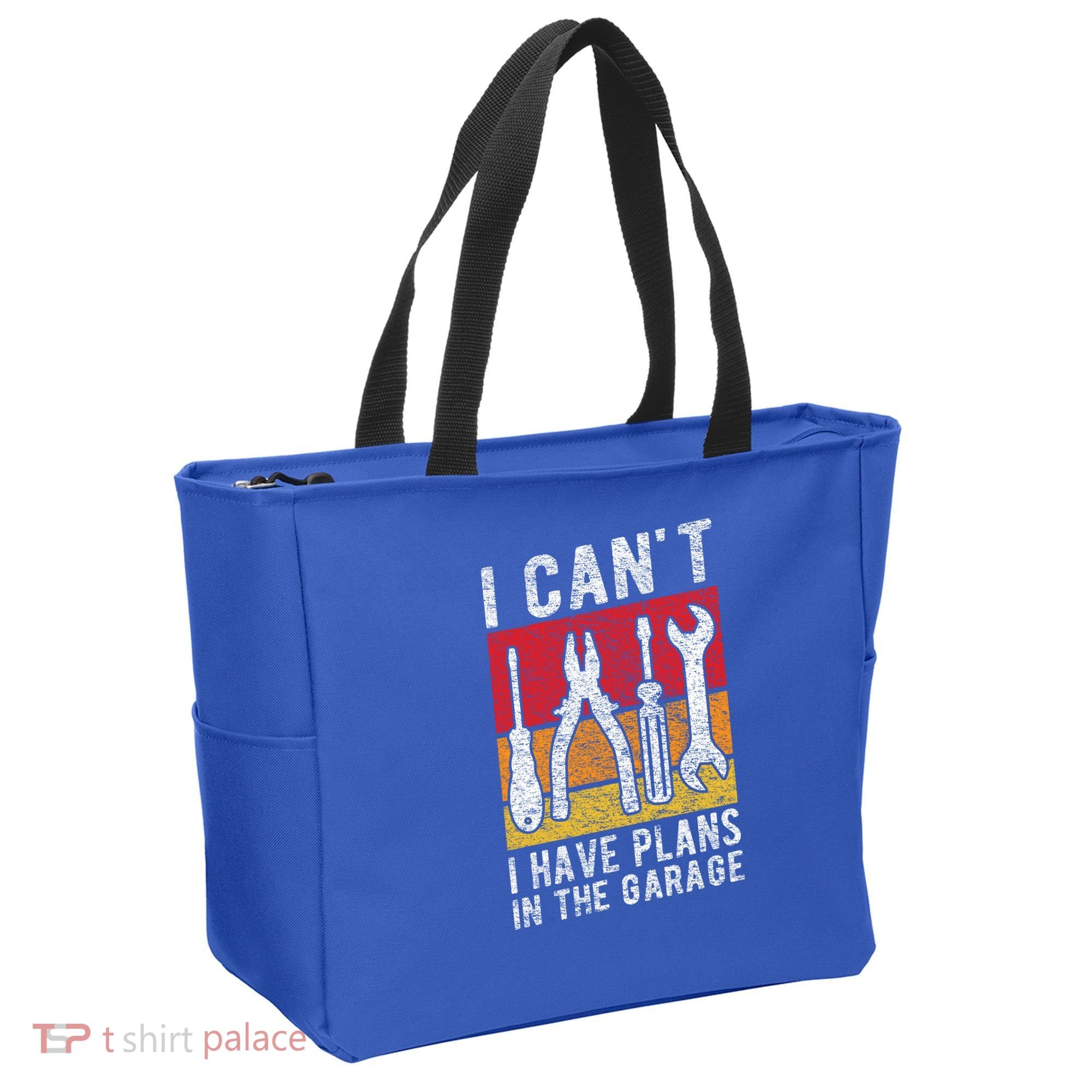 Mechanic Gift Retro Style I Cant I Have Plans In The Garage Cute Gift Tote Bag