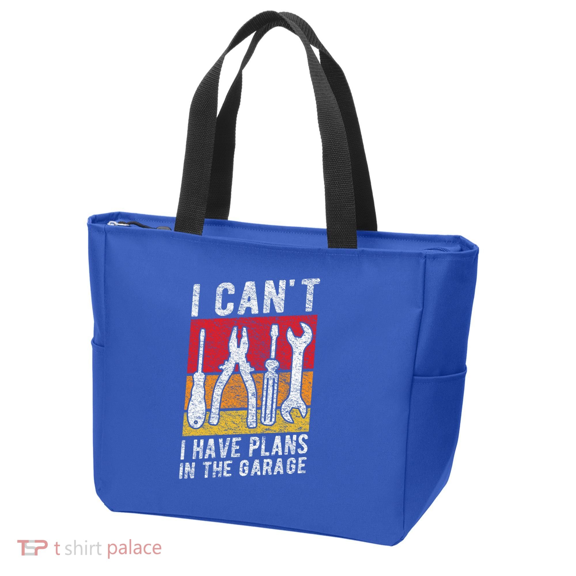 Mechanic Gift Retro Style I Cant I Have Plans In The Garage Cute Gift Tote Bag