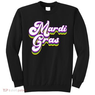 Mardi Gras Retro Festive Celebration Sweatshirt