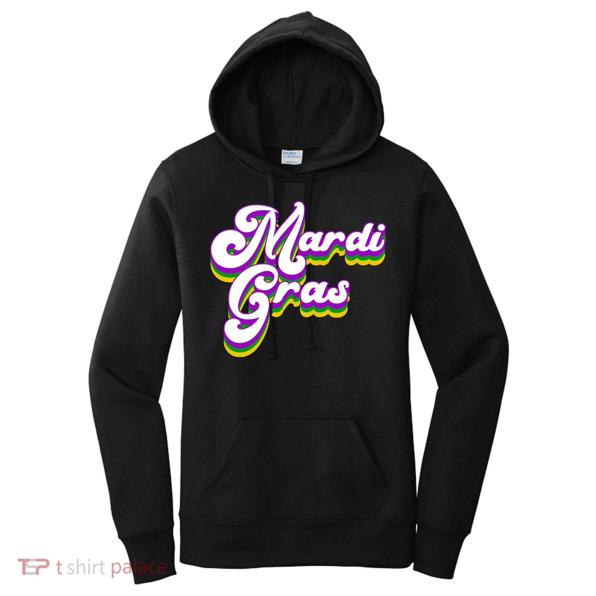 Mardi Gras Retro Festive Celebration Women's Hoodie