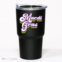 Mardi Gras Retro Festive Celebration Tumbler thumb 0