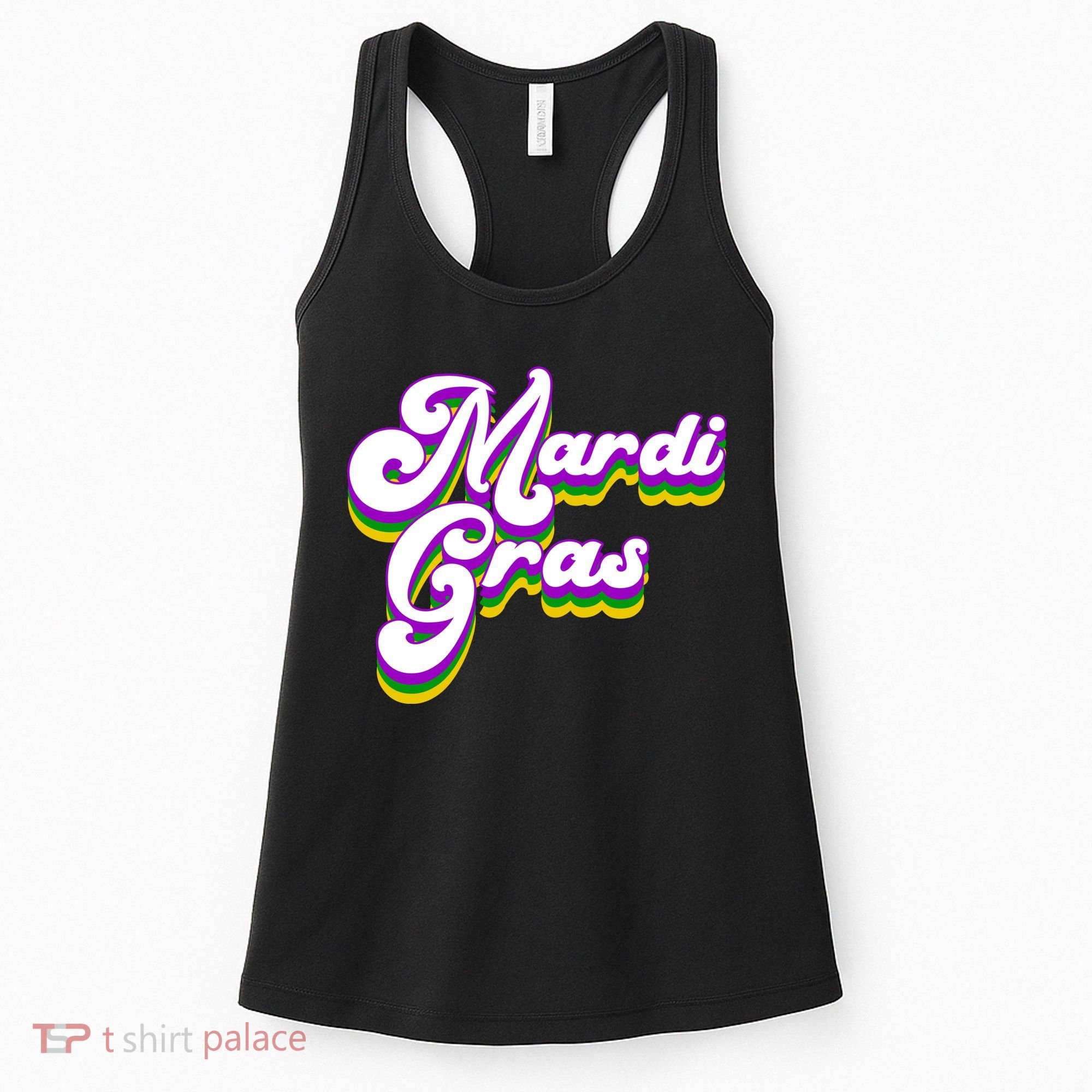 Mardi Gras Retro Festive Celebration Women's Tank Top