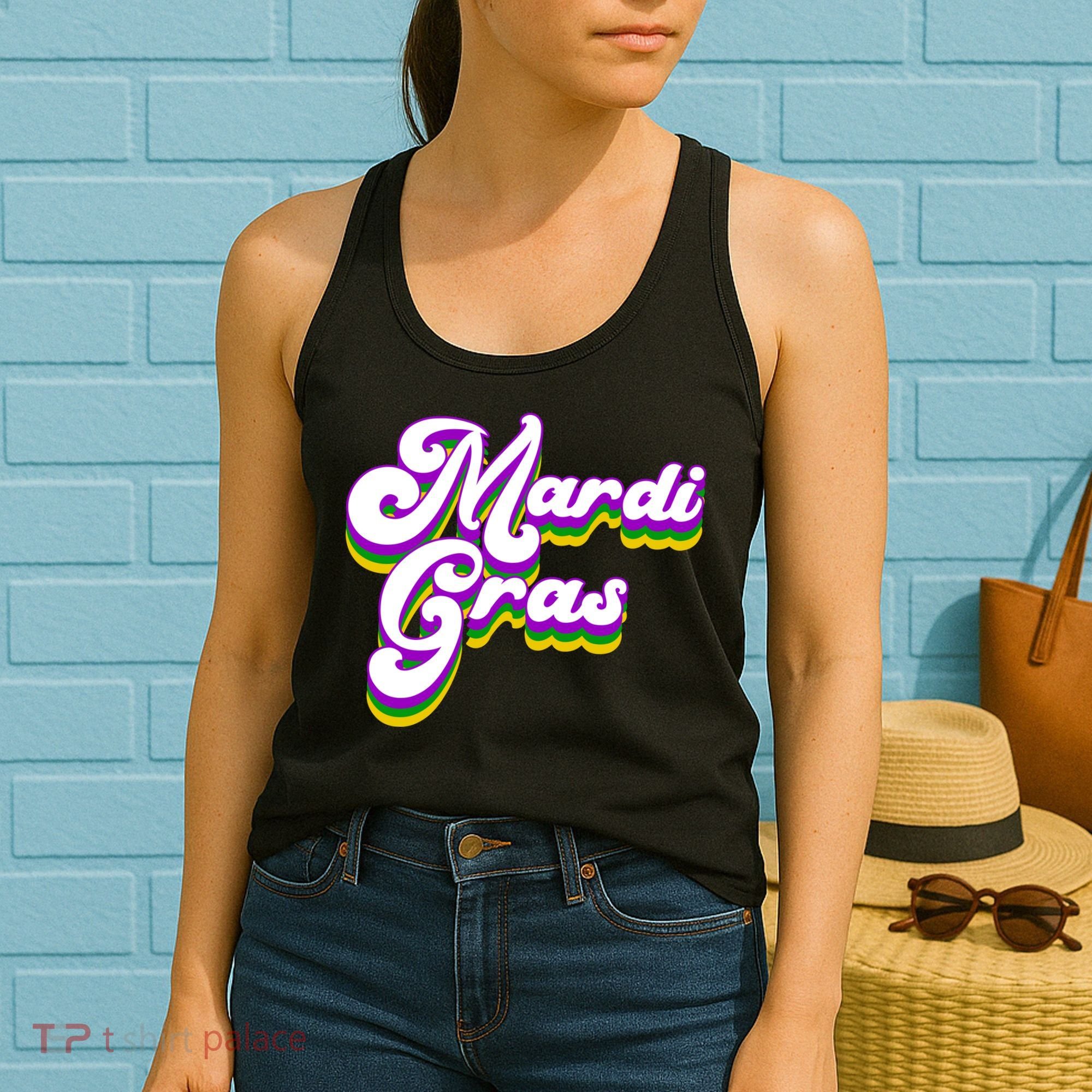 Mardi Gras Retro Festive Celebration Women's Tank Top
