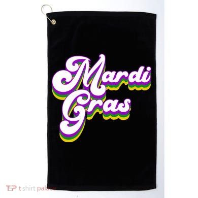 Mardi Gras Retro Festive Celebration Golf Towel