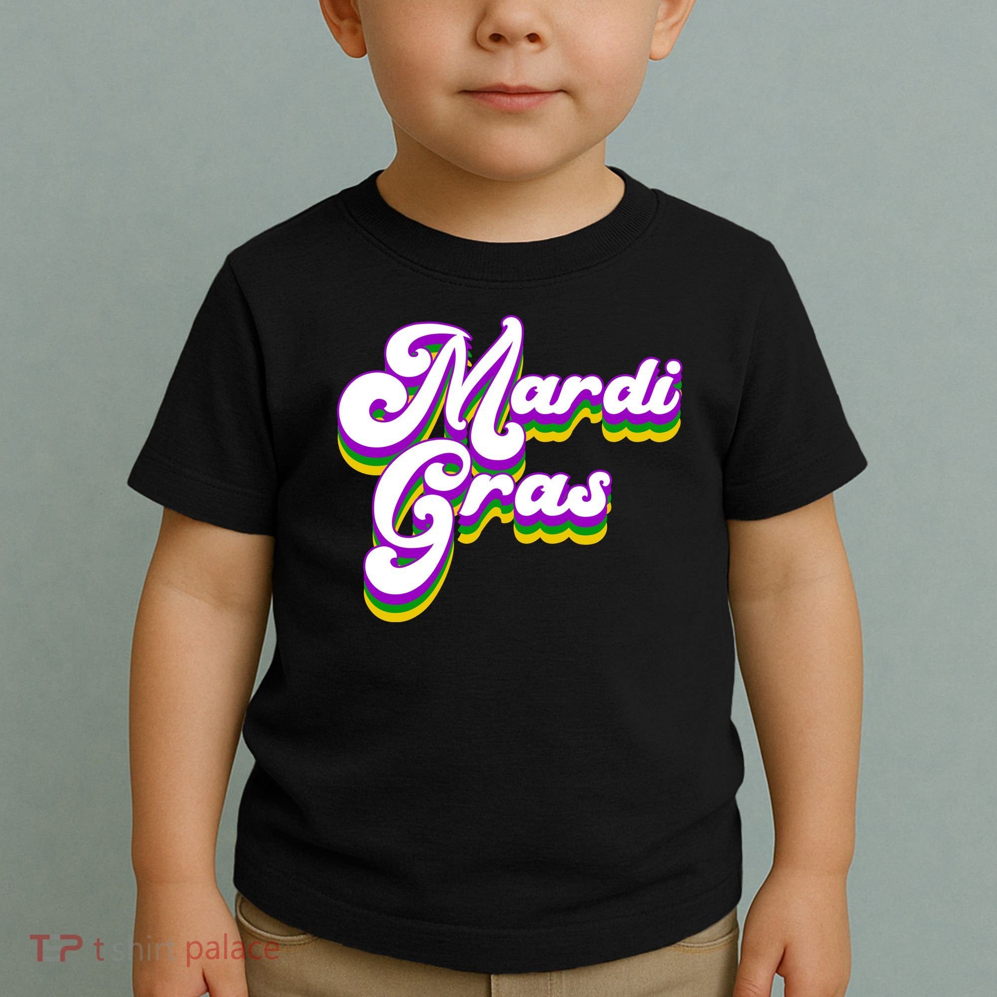 Mardi Gras Retro Festive Celebration Toddler T-Shirt