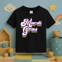 Mardi Gras Retro Festive Celebration Toddler T-Shirt thumb 3