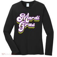 Mardi Gras Retro Festive Celebration Women's Long Sleeve Shirt thumb 0