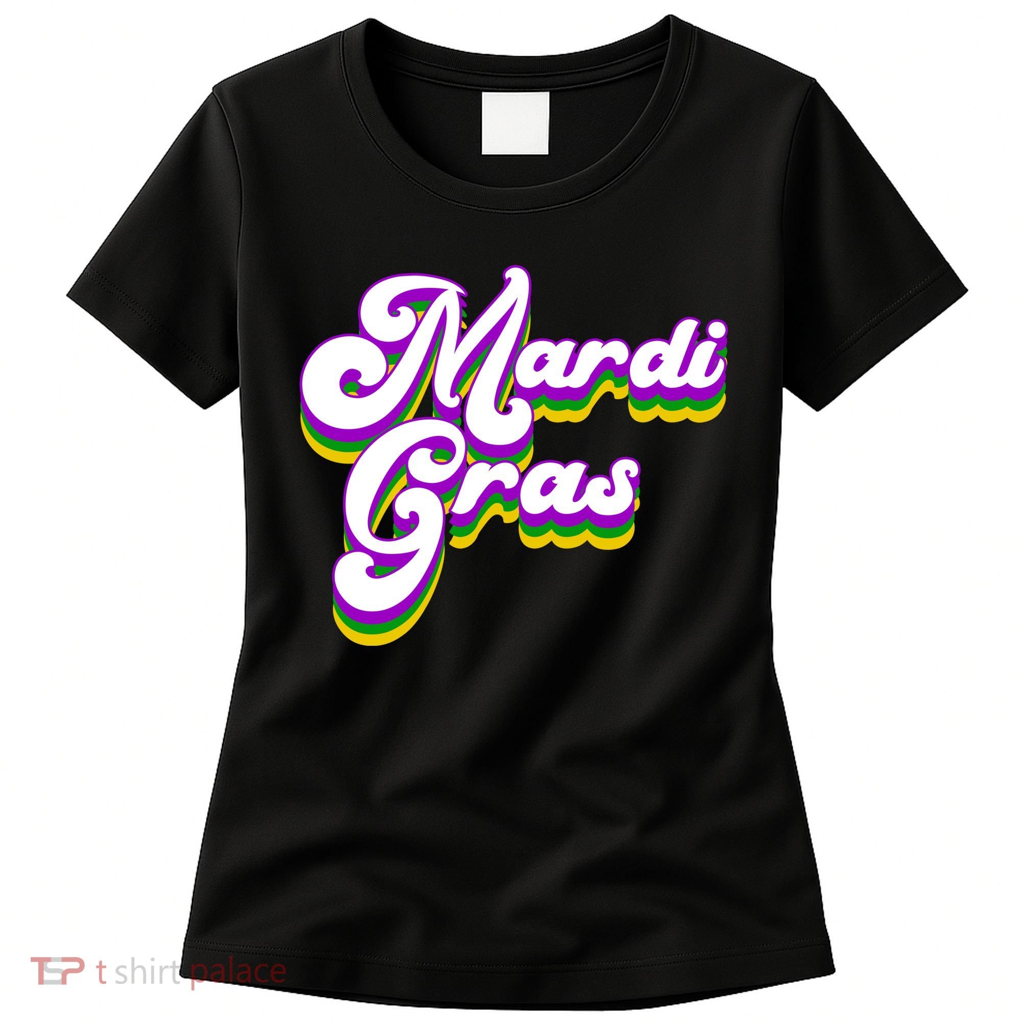 Mardi Gras Retro Festive Celebration Women's T-Shirt