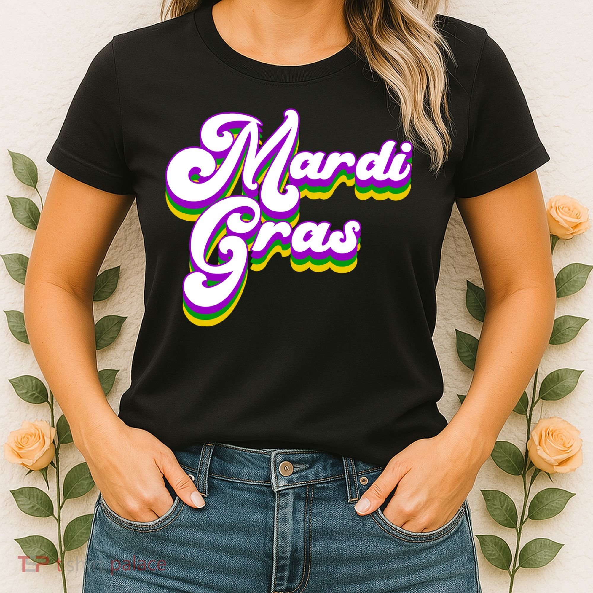 Mardi Gras Retro Festive Celebration Women's T-Shirt