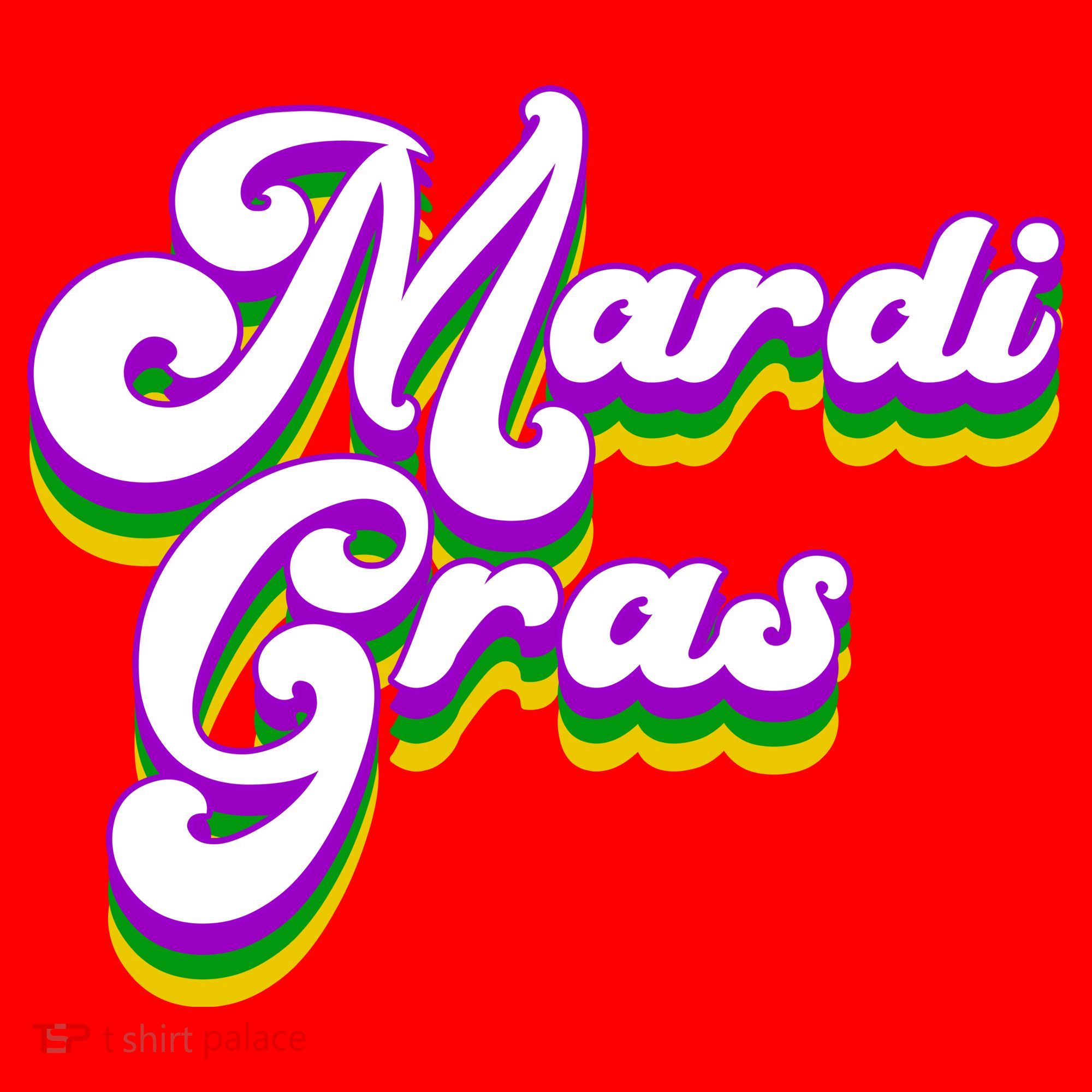 Mardi Gras Retro Festive Celebration Santa Hat
