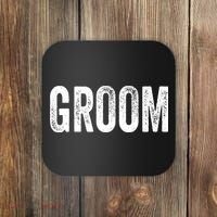 Matching Getting Ready Bride & Groom Wedding Groom Coaster thumb 0