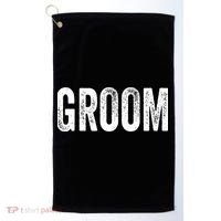 Matching Getting Ready Bride & Groom Wedding Groom Golf Towel thumb 0