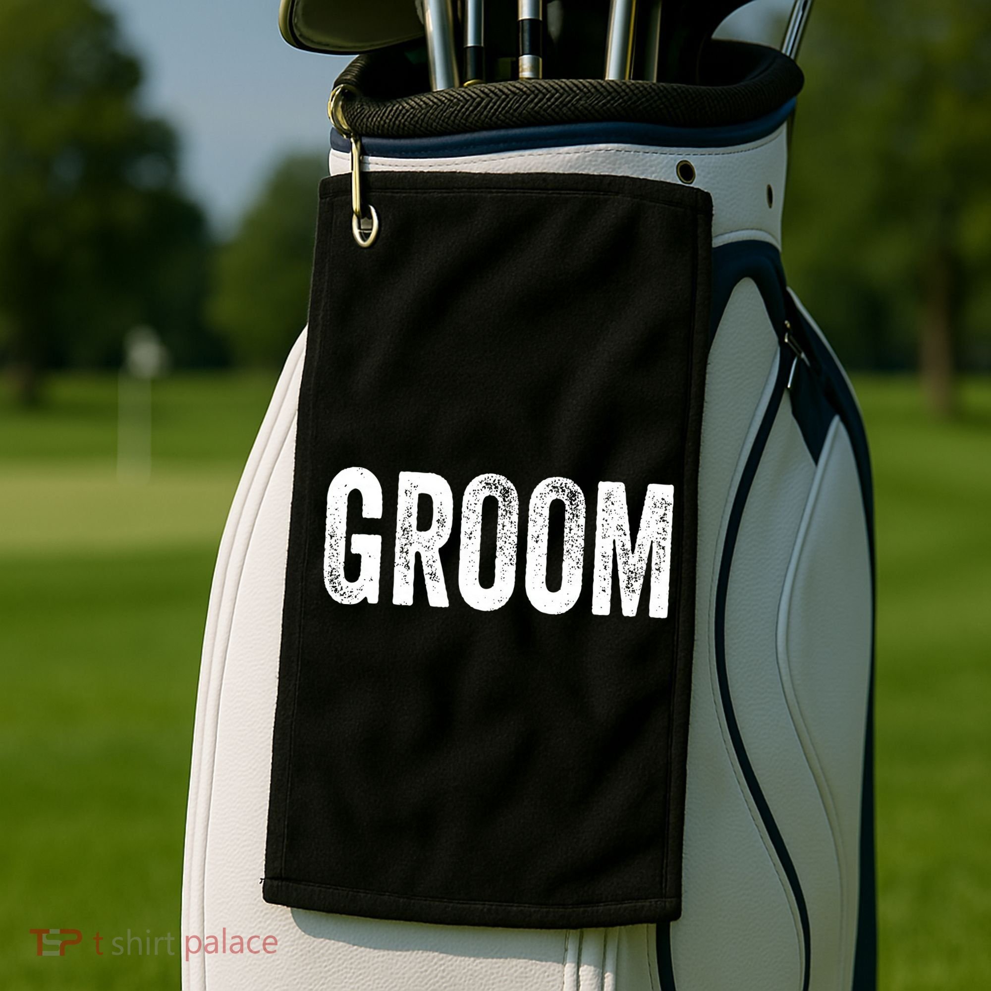 Matching Getting Ready Bride & Groom Wedding Groom Golf Towel