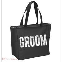 Matching Getting Ready Bride & Groom Wedding Groom Tote Bag thumb 2