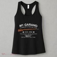 M1 Garand Rifle Gun Wwii Watch Your Thumb Est 1936 Graphic Women's Tank Top thumb 3